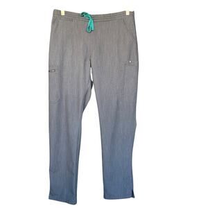 Figs Womens Yola Skinny Scrub Pants‎ Medium Gray TW2000R Nursing Medical ER Tech